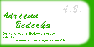 adrienn bederka business card